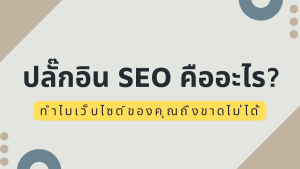 Read more about the article ปลั๊กอิน SEO คืออะไร? และทำไมเว็บไซต์ของคุณถึงขาดไม่ได้